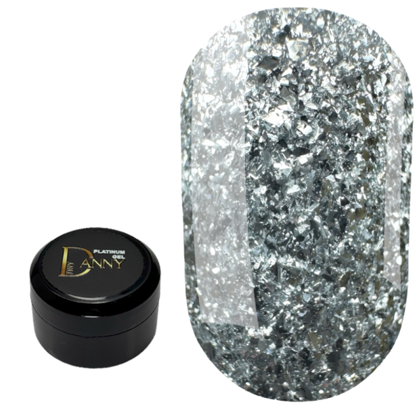 DANNY Platinum Gel №05 - глітерний гель, срібло, 8 мл