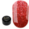 DANNY Platinum Gel №07 - глиттерный гель, красный,  8 мл
