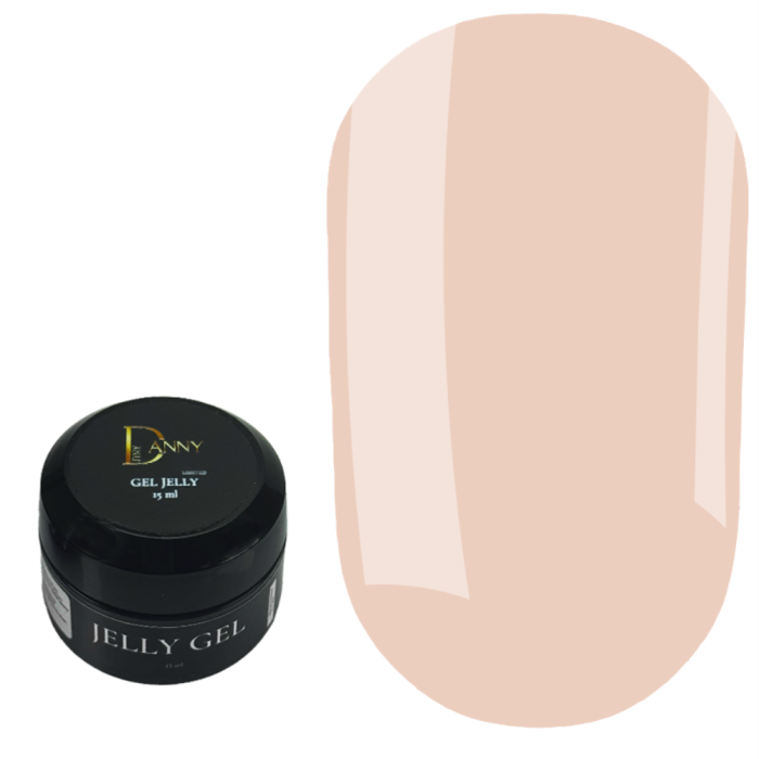 DANNY Gel Jelly Limited № 10 - камуфлюючий гель-желе, бежево-рожевий, 15 мл