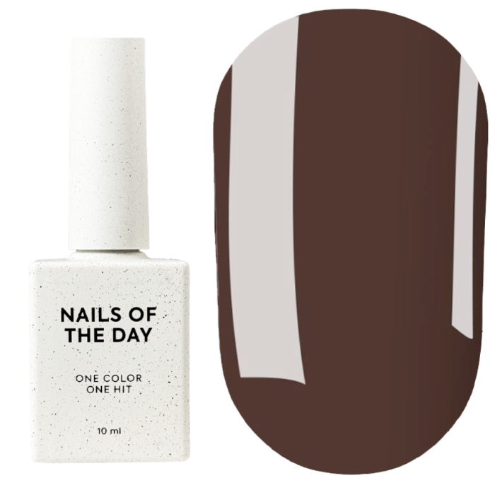 Гель-лак, в один шар NAILSOFTHEDAY Let’s Special №040 Petit Four, темно-коричневий, 10 мл
