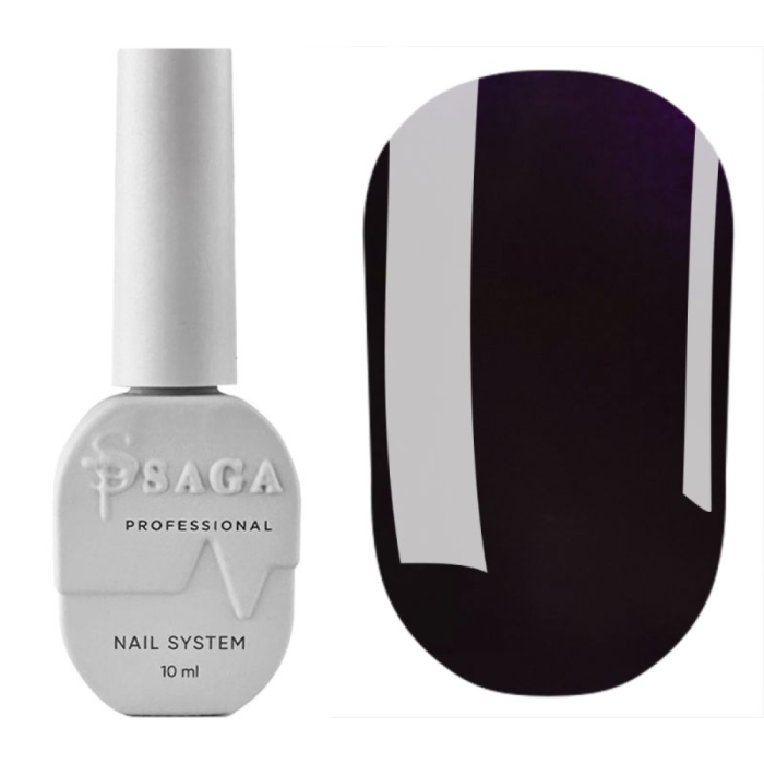 Гель-лак SAGA Professional Love Red №05, насичений чорно-вишневий, 10 мл