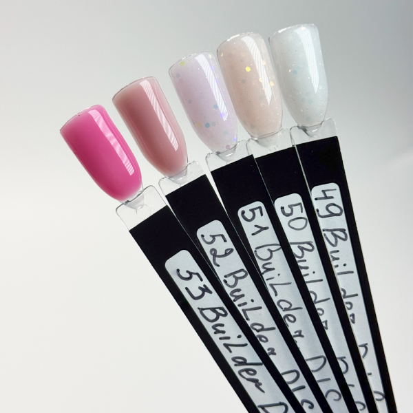 DIS Nails Builder №053 - моделирующий гель, яркий холодный розовый, 28 г