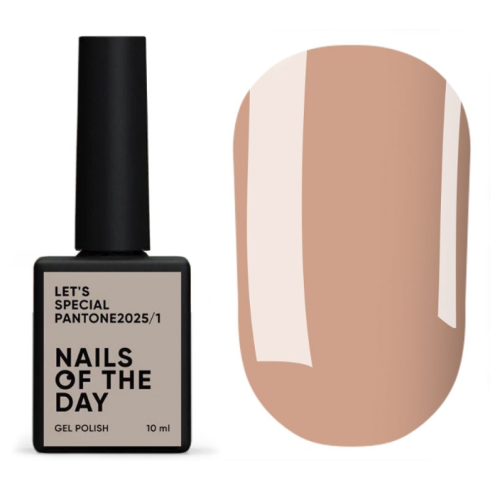 Гель-лак, в один слой NAILSOFTHEDAY Let’s Special Pantone2025 № 01, бежево-коричневый, 10 мл