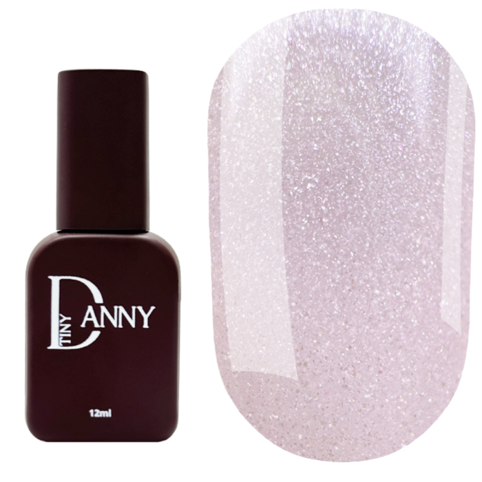 DANNY Top Aurora №02 - камуфлюючий топ, молочно-рожевий із сріблястим мікрошиммером, 12 мл