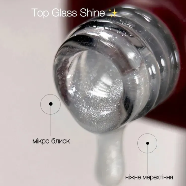 Топ DANNY Top Glass Shinе, прозрачный с эффектом стеклянного сияния, 12 м
