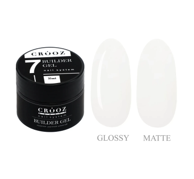 Crooz One-Phase Builder Gel №07 Milk - гель для нарощування, молочний, 30 мл