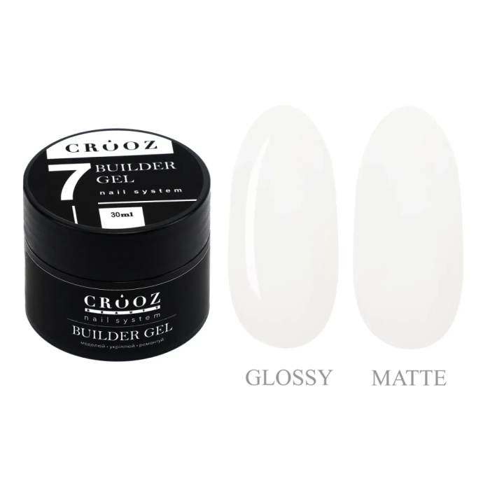 Crooz One-Phase Builder Gel №07 Milk - гель для наращивания, молочный, 30 мл