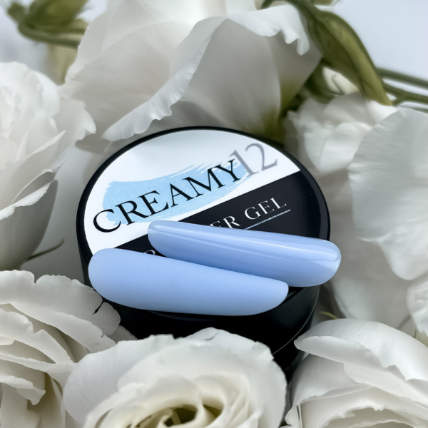 Crooz Creamy Builder Gel №12 - гель для наращивания, небесно-голубой, 30 мл