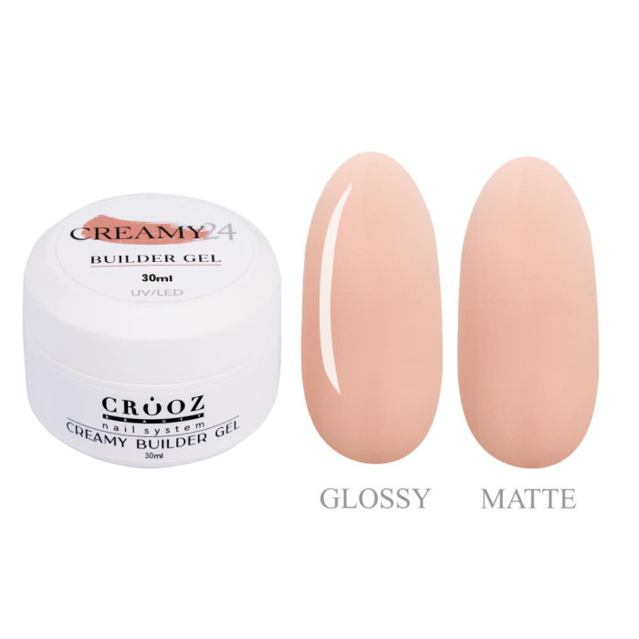 Crooz Creamy Builder Gel №24 - гель для наращивания, капучино, 30 мл