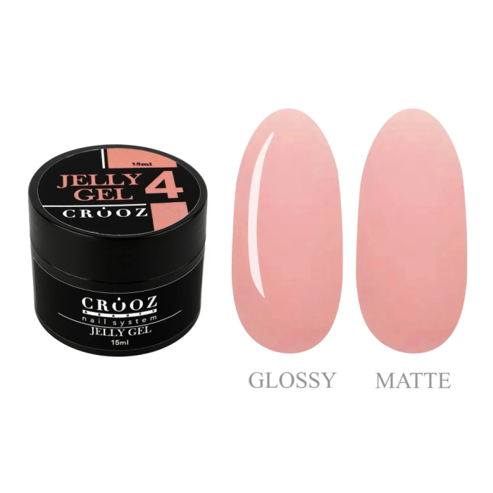 Crooz Jelly Gel №04 - гель-желе для нарощування, персиковий, 15 мл