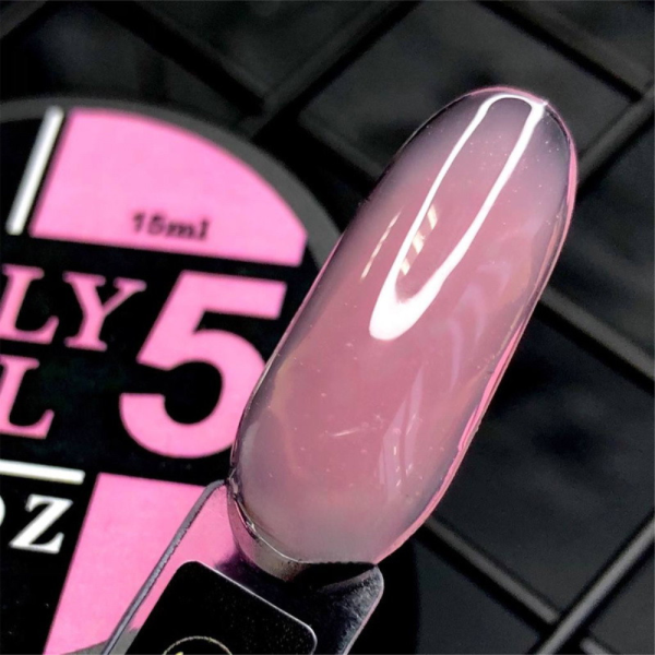 Crooz Jelly Gel №05 - гель-желе для нарощування, прозоро-рожевий, 15 мл