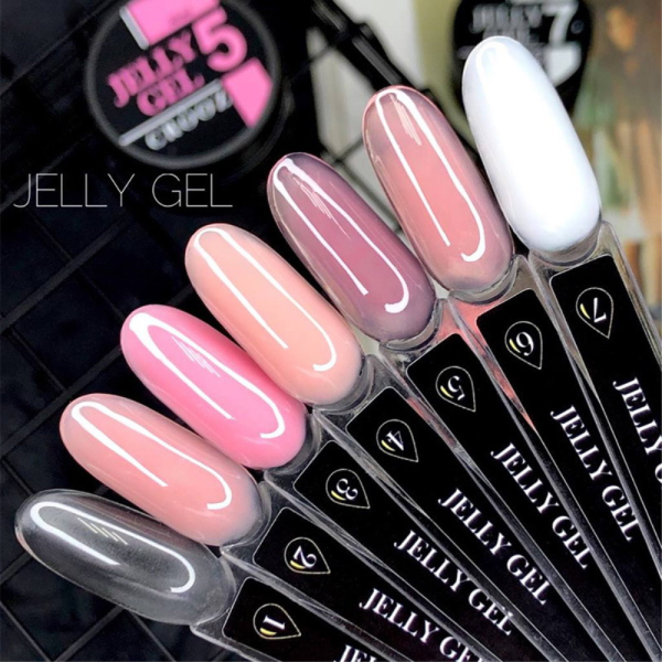 Crooz Jelly Gel №07 - гель-желе для нарощування, молочний, 15 мл