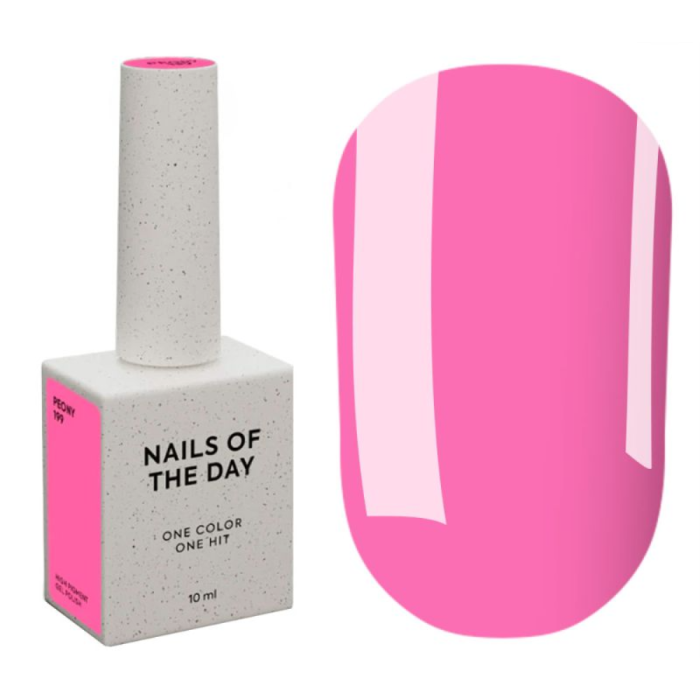 Гель-лак, в один шар NAILSOFTHEDAY Let’s Special №210 Peony, теплий насичений рожевий, 10 мл