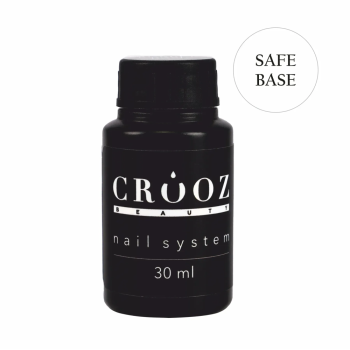 Crooz Safe Base - низькокислотна база для гель-лаку (в банці), прозора, 30 мл
