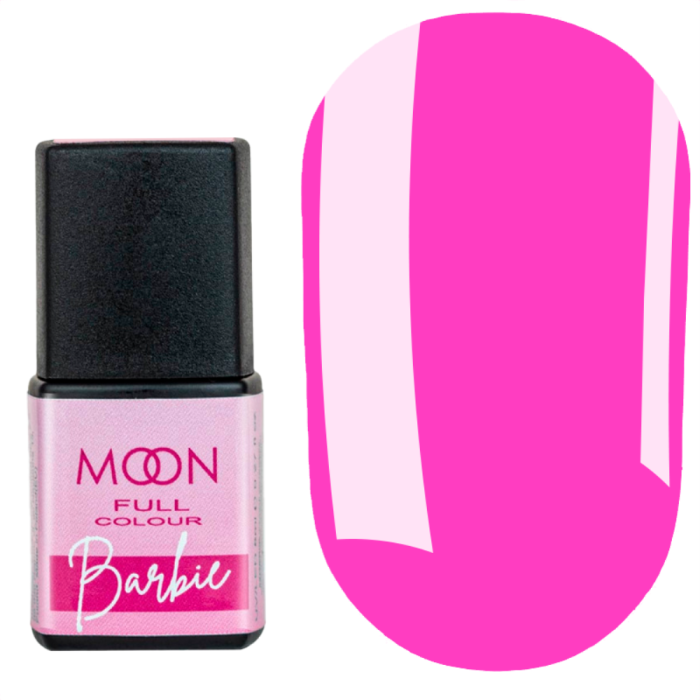 Гель-лак Moon Full Barbie Color №03, яскраво-рожевий, 8 мл