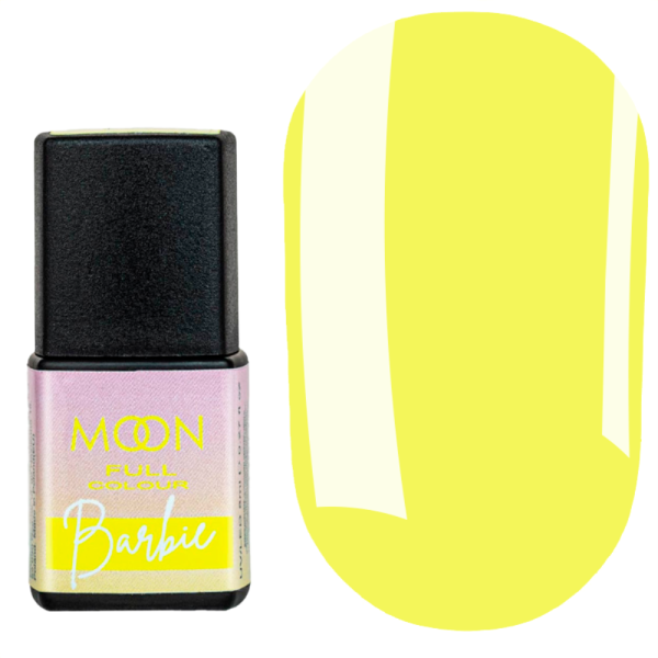 Гель-лак Moon Full Barbie Color №04, лимонный желтый, 8 мл