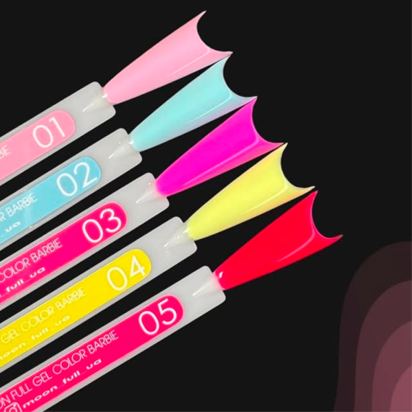 Гель-лак Moon Full Barbie Color №04, лимонный желтый, 8 мл