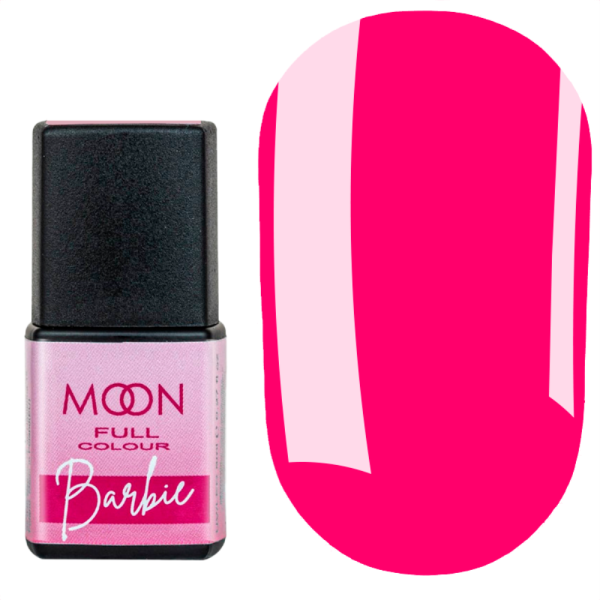Гель-лак Moon Full Barbie Color №05, малина неонова, 8 мл