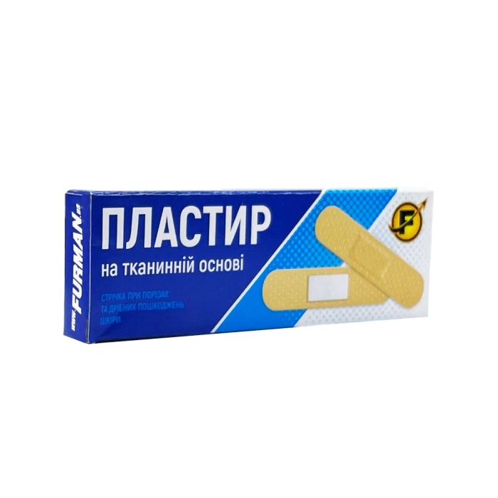 Пластырь Фурман на тканной основе, 19х72 мм, 10 шт