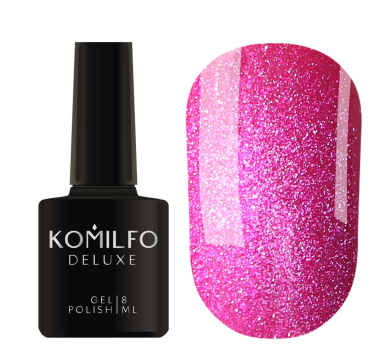 Гель-лак котяче око Komilfo 9D Cat's eye Pink, рожевий, 8 мл
