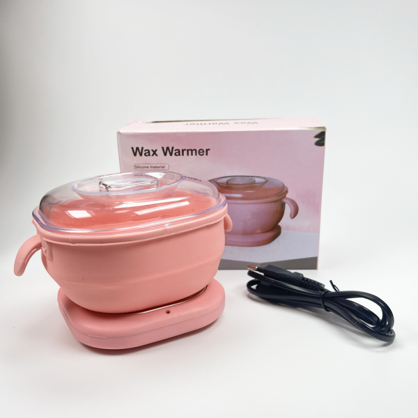 Воскоплав Wax Warmer с силиконовой чашей, 100 Вт, 400 мл, розовый