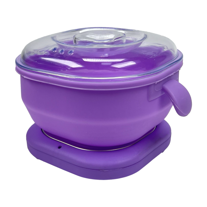 Воскоплав Wax Warmer с силиконовой чашей, 100 Вт, 400 мл, фиолетовый
