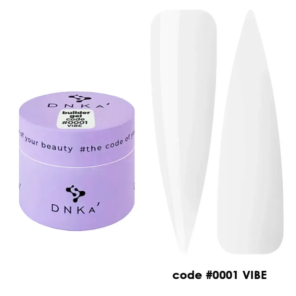 DNKa Builder Gel №01 Vibe - гель конструирующий (прозрачный), 15 мл