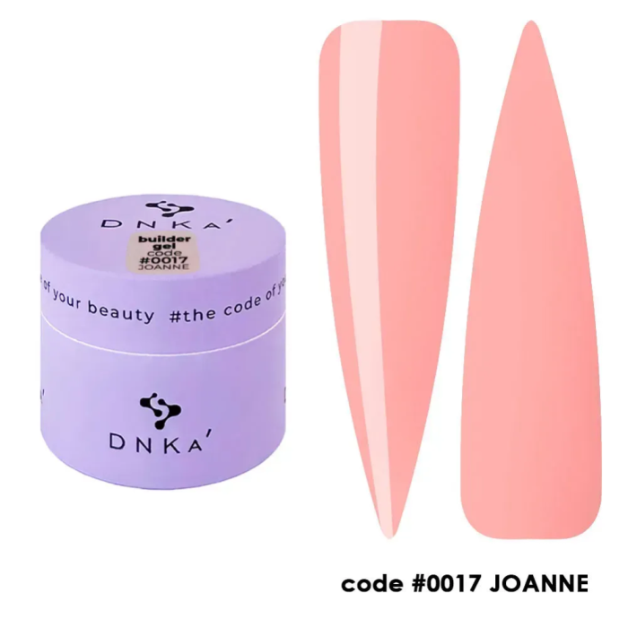 DNKa Builder Gel №17 Joanna - гель конструюючий, персиковий, 15 мл