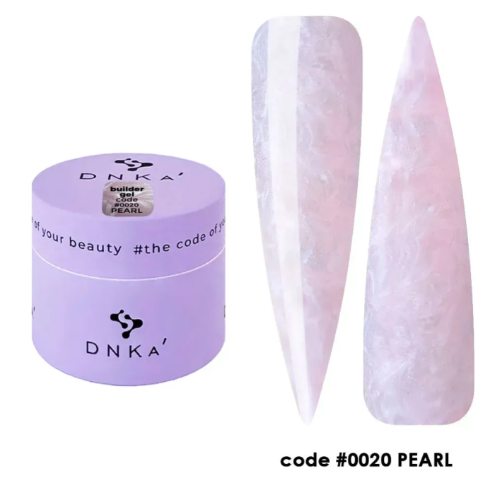 DNKa Builder Gel №20 Pearl - гель конструюючий, лілово-рожевий перламутр, 15 мл