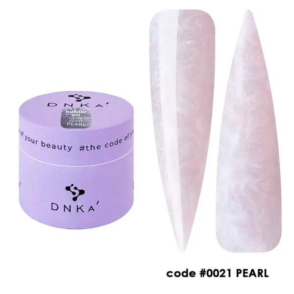 DNKa Builder Gel №21 Pearl - гель конструюючий, ніжно-рожевий перламутр, 15 мл