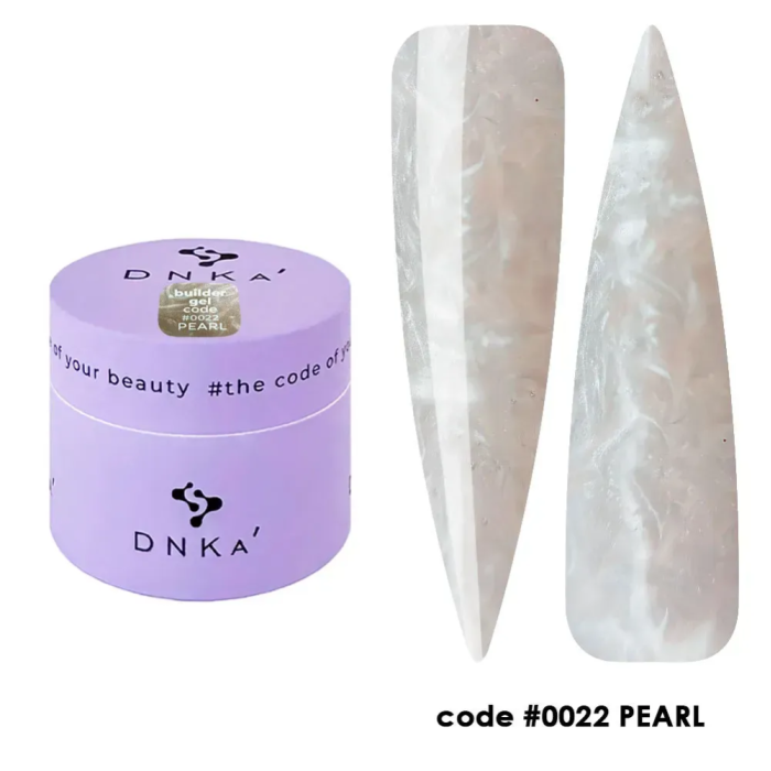 DNKa Builder Gel №22 Pearl - гель конструирующий, нежно-персиковый перламутр,  15 мл