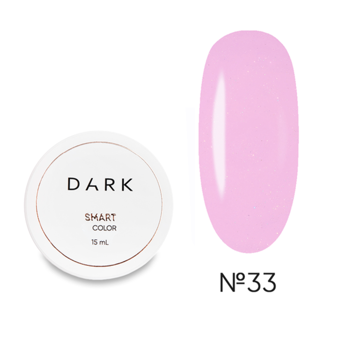 DARK Smart Builder Gel 33 - конструирующий гель, лавандовый с шиммером, 15 мл