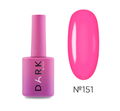 Гель-лак DARK Gel Polish №151, яскрава фуксія, 10 мл