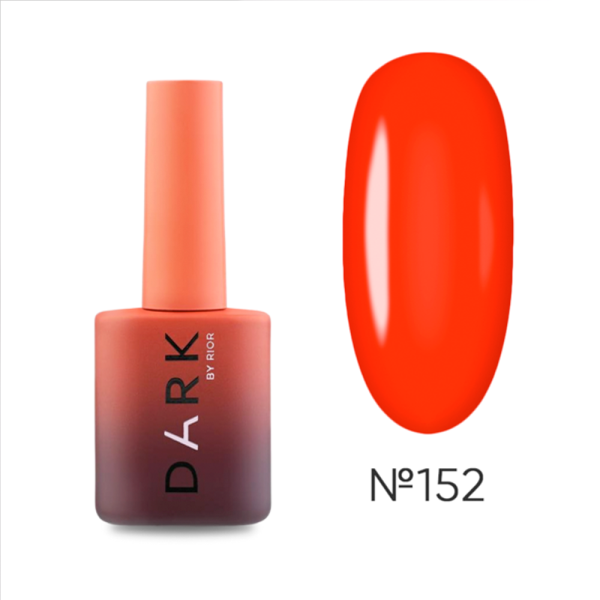 Гель-лак DARK Gel Polish №152, огненно красный, 10 мл