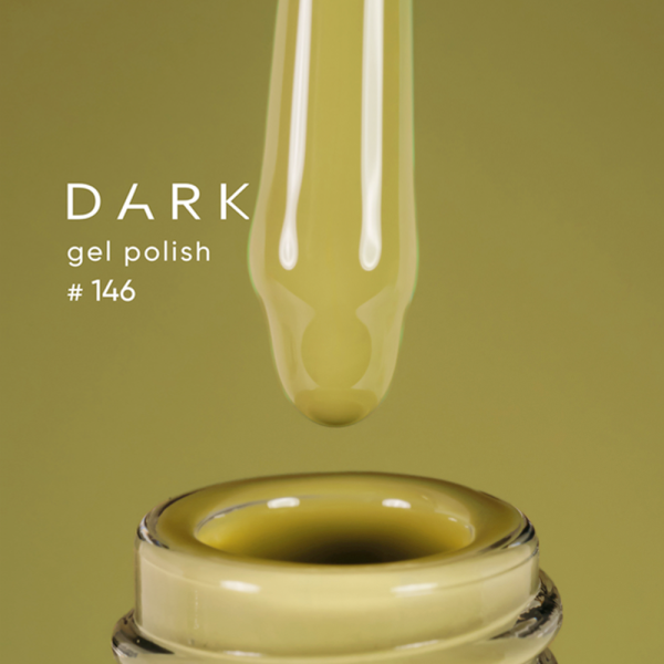 Гель-лак DARK Gel Polish №146, горчичный, 6 мл