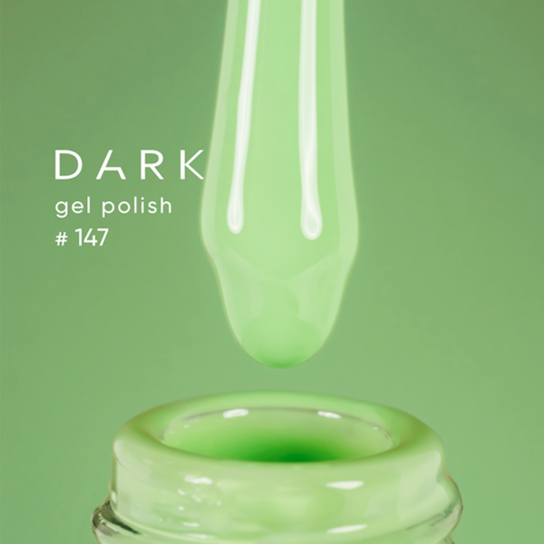 Гель-лак DARK Gel Polish №147, салатовый, 6 мл