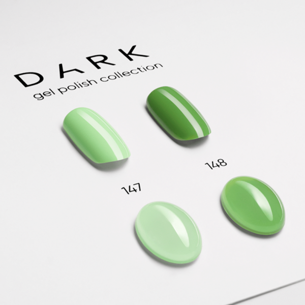 Гель-лак DARK Gel Polish №148, зелений, 6 мл
