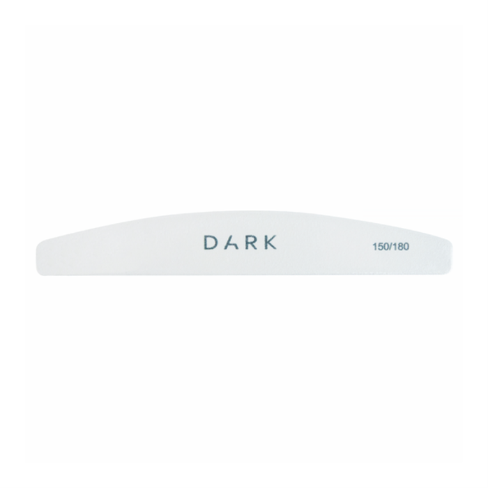 DARK пилка на пене полукруг, белая, 150/180 грит
