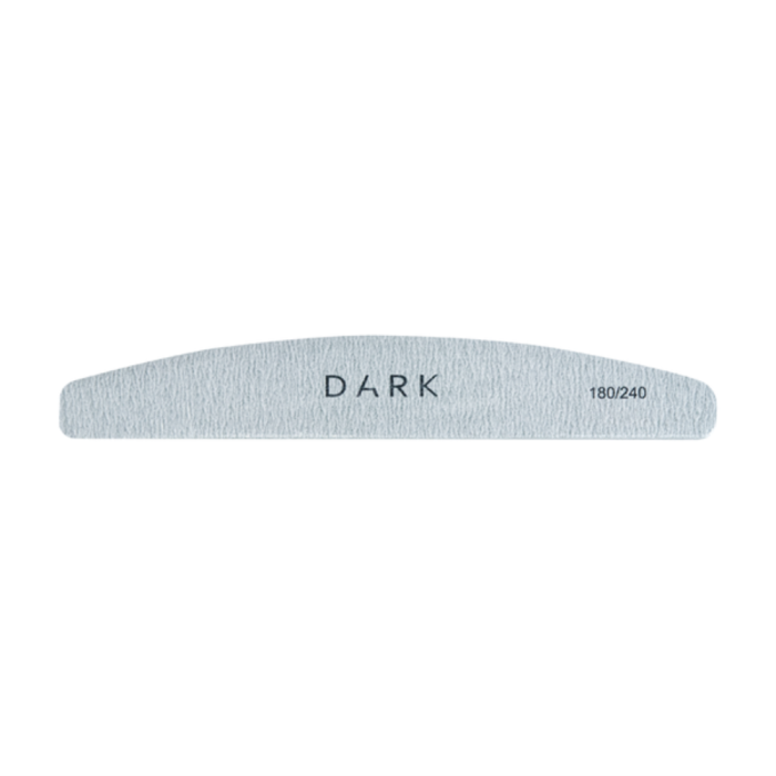 DARK пилка на пене полукруг, серая, 180/240 грит