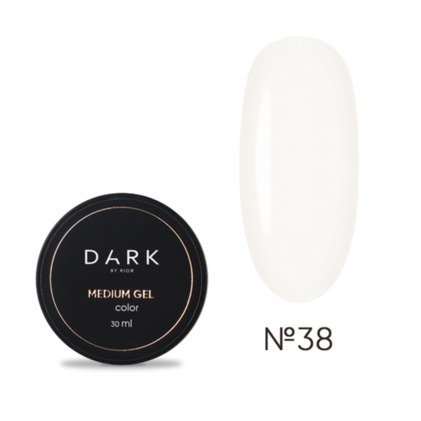 DARK Medium Gel №38 - моделюючий гель, айворі, 30 мл (без пензлика)