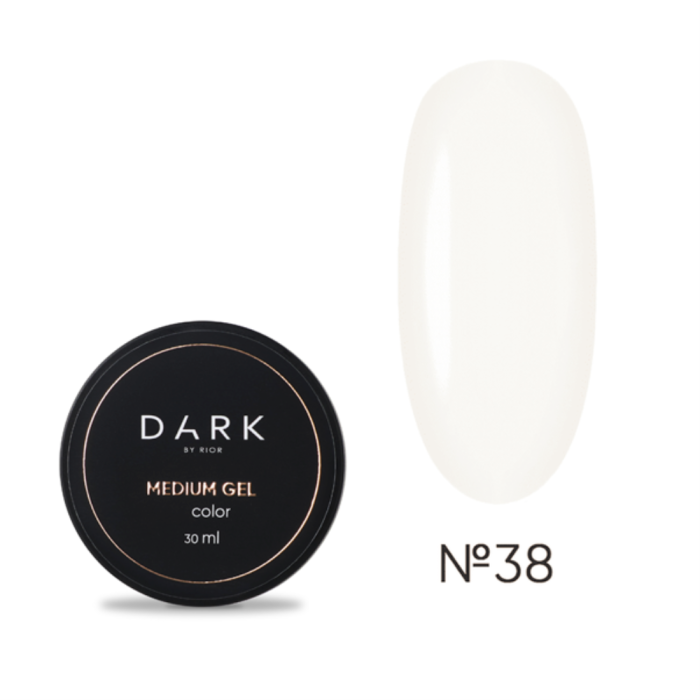 DARK Medium Gel №38 - моделюючий гель, айворі, 30 мл (без пензлика)