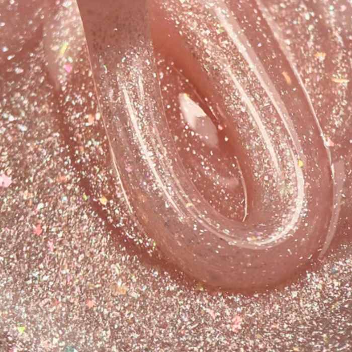 DARK Medium Gel №45 - моделюючий гель, персиковий з дрібним шиммером, 15 мл (без пензлика)