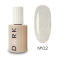 База камуфлирующая DARK Pro Base Shine №02, молочная с голографическими блестками, 15 мл