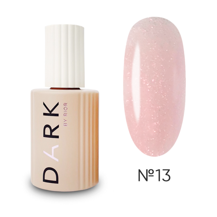 База камуфлююча DARK Pro Base Shine №13, рожевий з малиновим голографічним шиммером, 15 мл