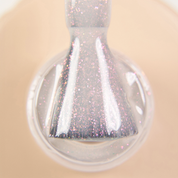 База камуфлирующая DARK Pro Base Shine №14, персиковая с малиновым голографическим шиммером, 15 мл