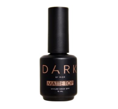 DARK Matte Top - матовий топ з липким слоем, 15 мл