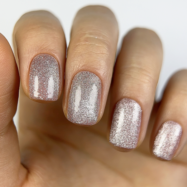 Гель-лак котяче око DARK Gel Polish Night Cat №07, пудрово-рожевий, 6 мл