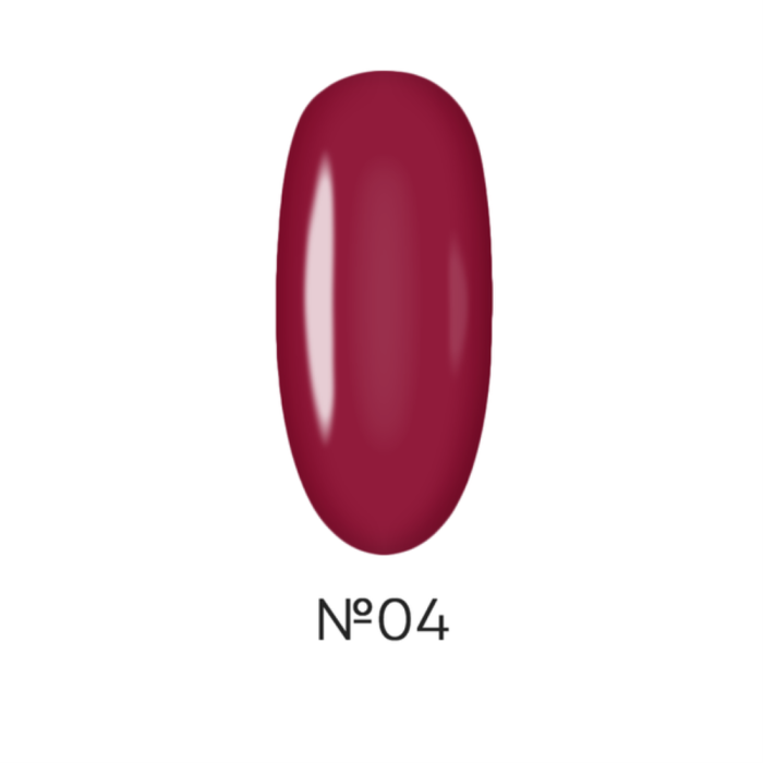 Гель-лак витражный DARK Gel Polish Vitrage 04, красный, 6 мл