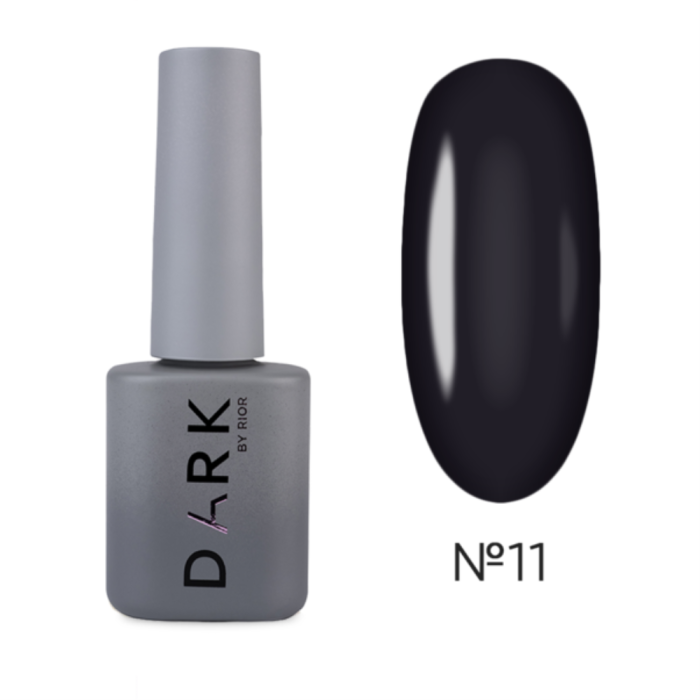 Гель-лак витражный DARK Gel Polish Vitrage 11, графитовый, 6 мл