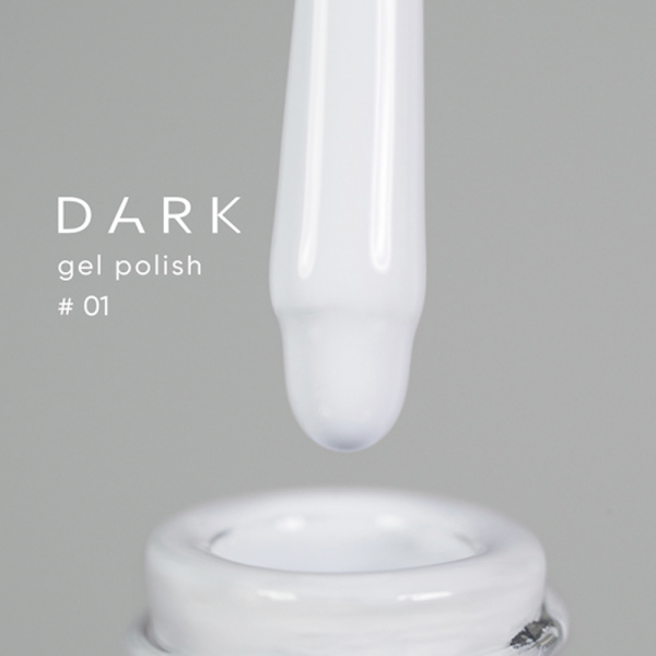 Гель-лак DARK Gel Polish №001, белый, 10 мл